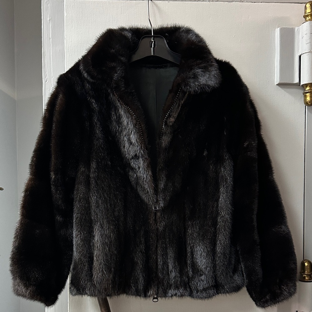 Ranch Mink Fur Bomber Jacket